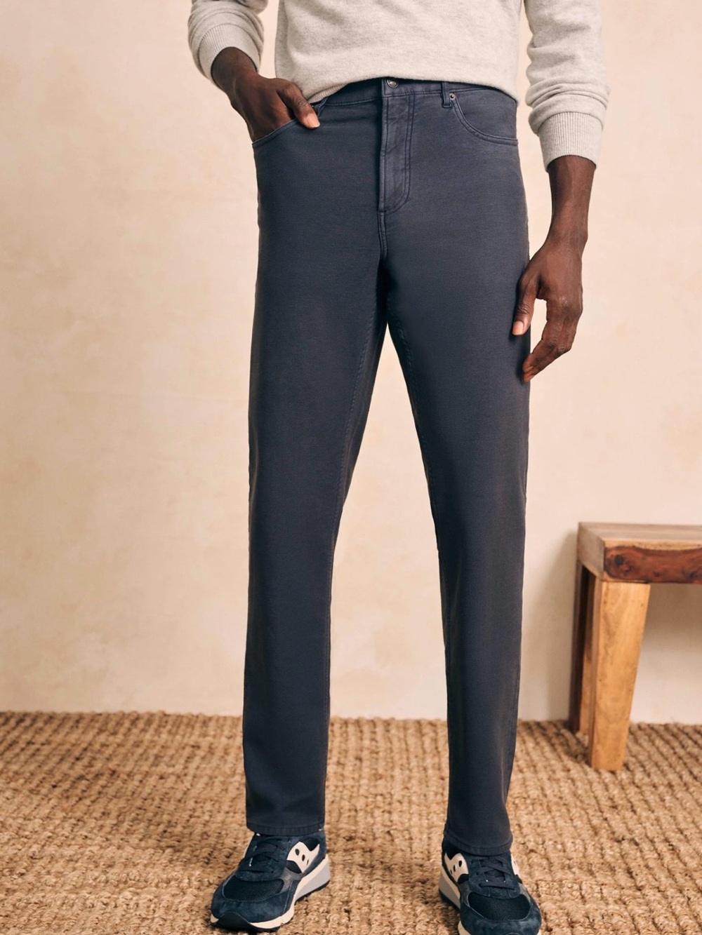 Faherty Stretch Terry 5-Pocket Athletic‎ Fit Pant Size 29